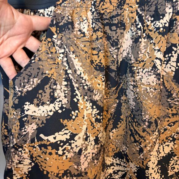 Gap Pull On Mini Skirt Womens Large Earth Tone Floral Print Pockets - Picture 3 of 5